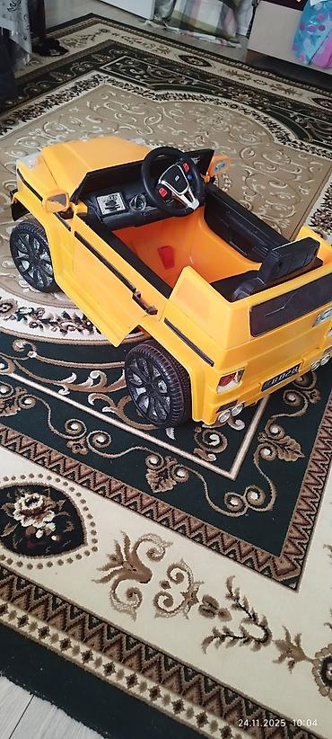 uşaqlar ucun lovhə: Uşaq elektrik maşını – off-road üslublu, narıncı rəng - Güclü kuzov — 3