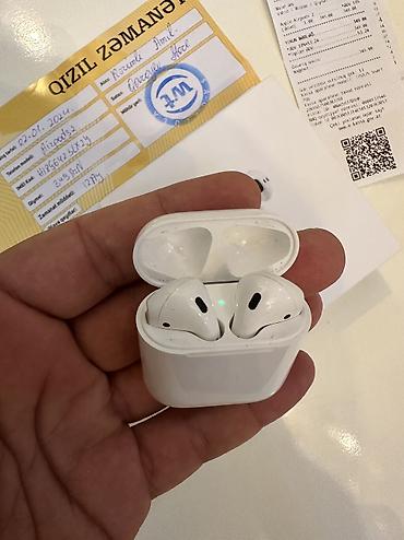 Qulaqcıqlar: İşlənmiş Simsiz (Bluetooth) Qulaqcıqlar, Apple, rəng - Ağ — 4