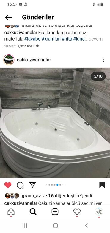 Cakuzi vannalar: Yeni Cakuzi vanna Motorlu, Pulsuz çatdırılma -da lalafo.az — 18 Cakuzi vannalar: Yeni Cakuzi vanna Motorlu, Pulsuz çatdırılma — 18