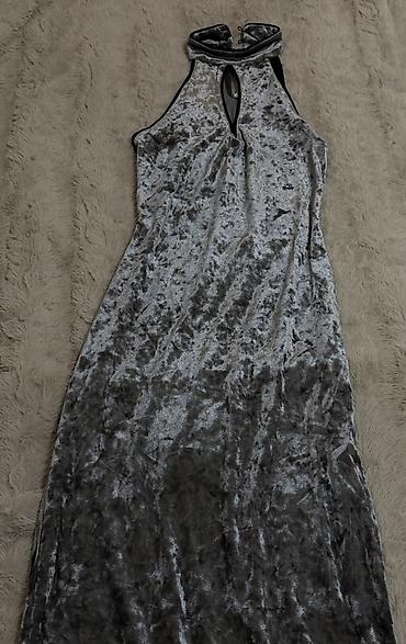Bershka Boz Məxmər Yırtmaclı Libas – S Ölçü Brend: Bershka  Ölçü: S — 6