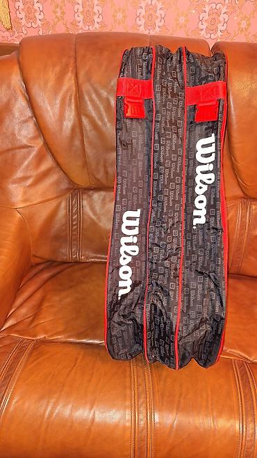 корт: Сумка-чехол для теннисных ракеток Wilson Tour. Вместительная — 4