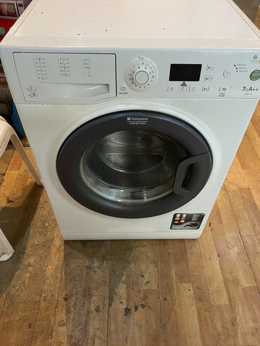 bu gun satisa qoyulan masinlar: Стиральная машина Hotpoint Ariston, 7 кг, Б/у, Автомат, Есть сушка, Нет кредита