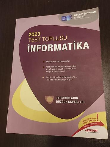 informatika pdf yukle: Məhsul: “İnformatika – 2023 Test Toplusu” (Dövlət İmtahan Mərkəzi) — 1