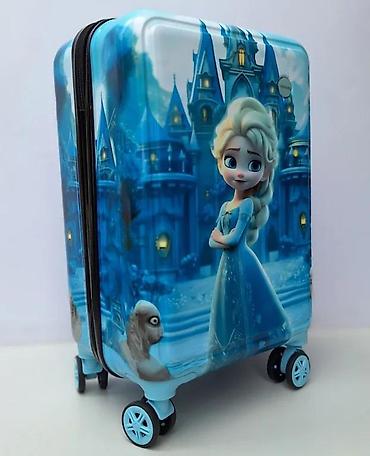 Rančevi, torbe i koferi: Dečiji kofer na točkiće – motiv ledene princeze - Tvrda školjka sa — 10