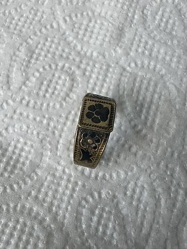Məhsul: Qedim Oymalı metal üzük - Material: Sarı tonlu metal