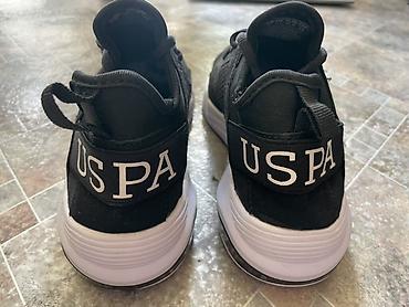 uspa: Кроссовки U.S. Polo Assn. (USPA) - Цвет: черный верх, белая подошва — 3