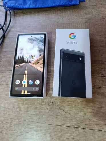 пиксель 5: Google Pixel 6A, Колдонулган, 128 ГБ, түсү - Кара, 1 SIM, eSIM
