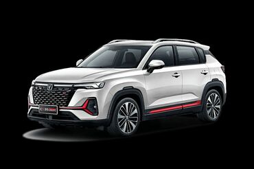 runx alex: Белый внедорожник Changan CS35 Plus с динамичным дизайном. Автомобиль