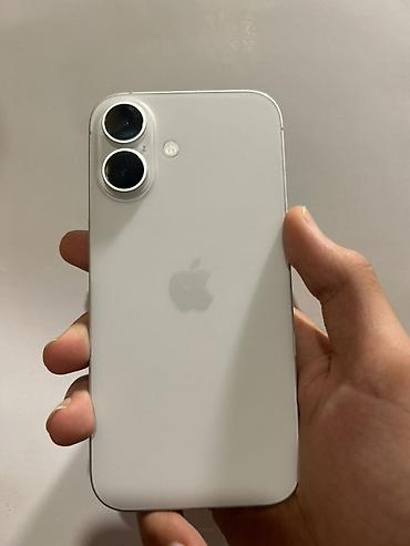Mobil telefonlar: IPhone 16, 128 GB, Ağ, Simsiz şarj — 1