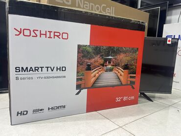 tv ekran qoruyucu: Б/у Телевизор Yoshiro 32" HD (1366x768), Бесплатная доставка