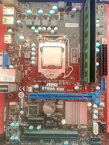 новый компьютер: Материнская плата для ПК, Б/у, MSI, LGA1155, Micro-ATX — 1