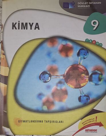 Kitablar, jurnallar, CD, DVD: Kimya dim 9. Yenidir 8 manata alinib 4 manata satilir