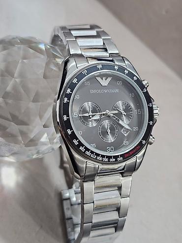 saat armani: Yeni, Qol saatı, Emporio Armani, rəng - Gümüşü — 1