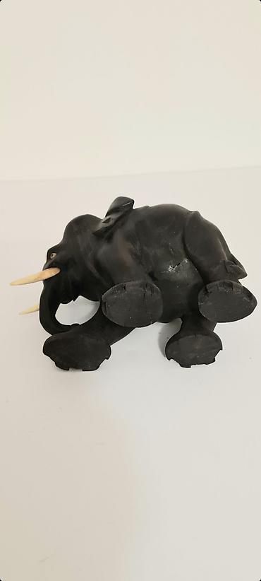 Figure: ▪︎ Na prodaju kolekcionarska, originalna, drvena statua slona. - Veoma — 7