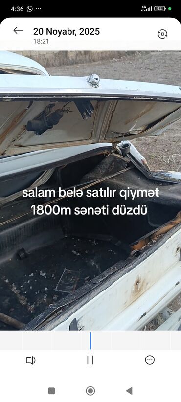 VAZ (LADA): Model: VAZ 2106 (ağ rəng) Kuzov: sedan, 4 qapı Yanacaq: benzin Ötürmə — 6