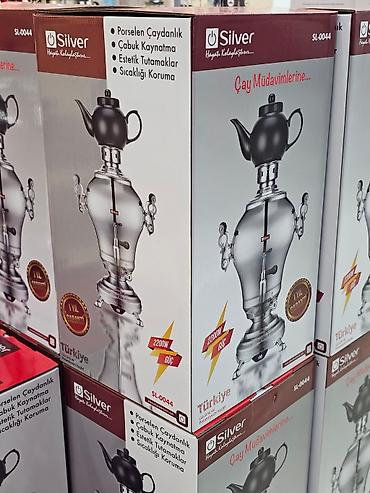 Samovarlar: Elektrikli samovar silver model: sl-0044 elektri̇k semaver 4l — 15