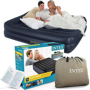 нодом: Надувная кровать, Новый, Двухстворчатая, Intex, длина - 203 см — 3