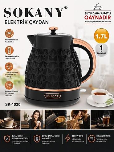 qovuqlu çay: Elektrik çaydan Sokany Məhsul haqqında məlumat SOKANY SK-1030 — 1