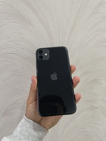 Apple iPhone: IPhone 11, Б/у, 128 ГБ, Черный, Защитное стекло, 92 %