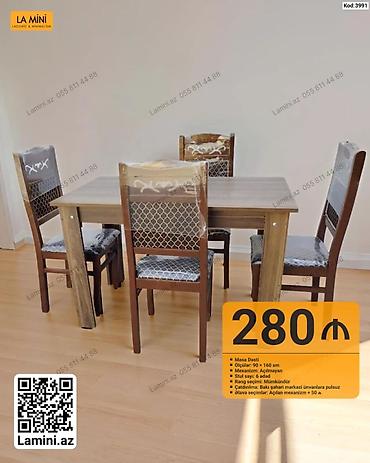 Məhsul: Masa Dəsti (Kod: 3991) - Ölçülər: 90 × 160 sm - Mexanizm
