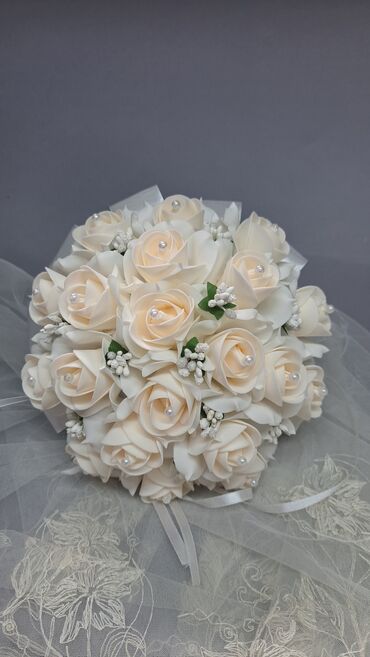 Свадебные аксессуары: Свадебный аксессуар, Новый, цвет - Молочный — 3