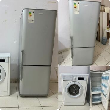 Mikrodalğalı sobalar: İşlənmiş 2 qapılı Indesit Soyuducu Satılır, rəng - Boz, Təkərli