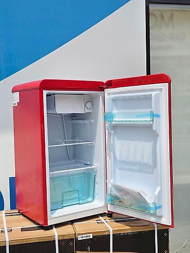 Soyuducular: Yeni 1 qapılı Soyuducu Satılır, rəng - Qırmızı, Dolab içi — 5