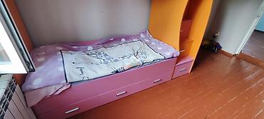ot satisi: Oğlan və qız üçün, İşlənmiş, Çarpayı, Matras ilə, Siyirməli, Laminat — 1