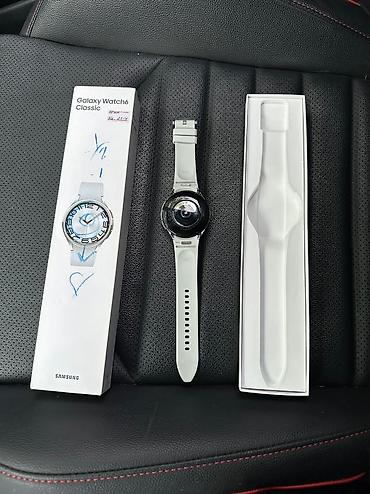Акылдуу сааттар: Samsung galaxy watch 6 classic, б/у в отличном состоянии В комплекте — 2