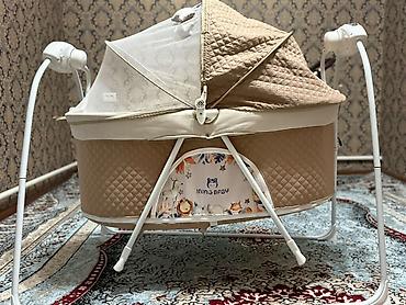 детская подставка: Люлька, Новый, Качалка, Металл, цвет - Бежевый — 1