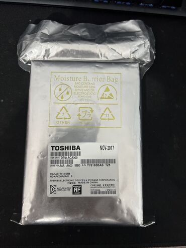 жесткий пк: Накопитель, Новый, Toshiba, HDD, 3 ТБ, 3.5", Для ПК