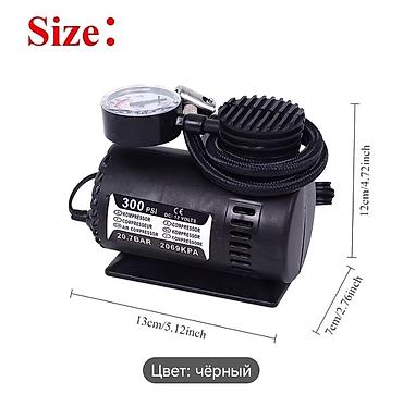 tezyiq: Mini hava kompressoru – 12V avtomobil çakmağı (siqaret alışdırıcısı) — 3