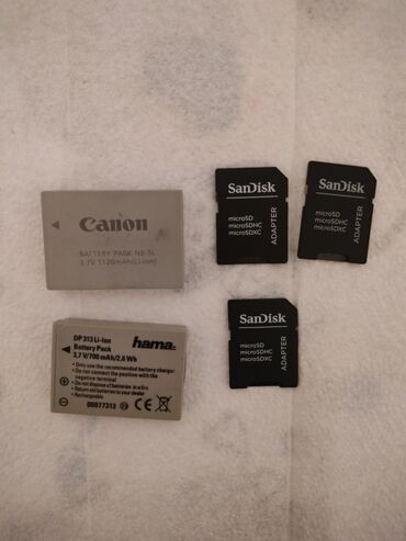 usaq ucun fotoaparatlar: Canon İXUS Fotoaparatlar üçün işlənmiş batareyalar. Mikro kart