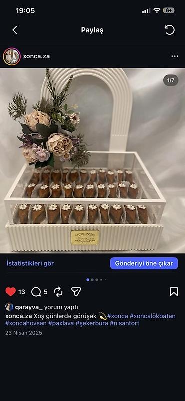 xonca desti: Xonça üçün dekorativ vitrin və aksesuar dəsti - Məhsul: Şirniyyat və — 3