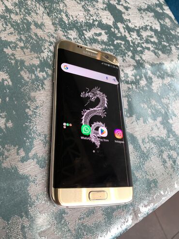 samsung galaxy s6 edge qiymeti: Samsung Galaxy S7 Edge, 32 ГБ, цвет - Золотой, Две SIM карты