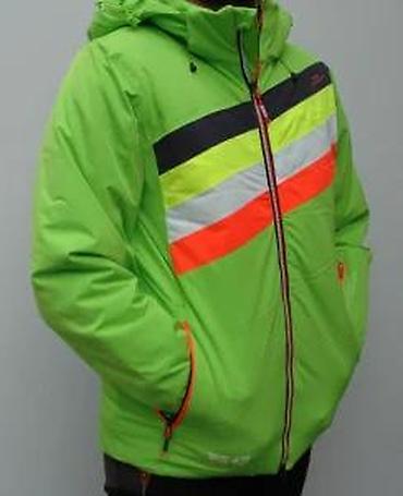 Zimske jakne: Muška zimska jakna – neon zelena sa prugama - Sportski kroj sa — 15