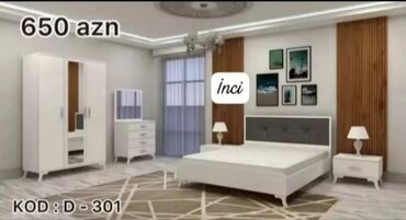 loft мебель: 2 təknəfərlik çarpayı, Dolab, Termo, 2 tumba, Azərbaycan, Yeni