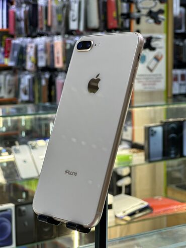 Apple iPhone: IPhone 8 Plus, Б/у, 256 ГБ, Золотой, Защитное стекло, Чехол, 100 %