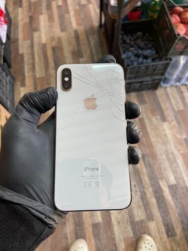 Apple iPhone: IPhone Xs, Б/у, 64 ГБ, Белый, Кабель, 100 %