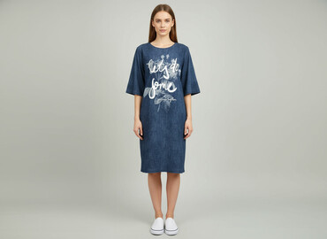 sukienki szyfonowe midi: Women`s dress, size S
