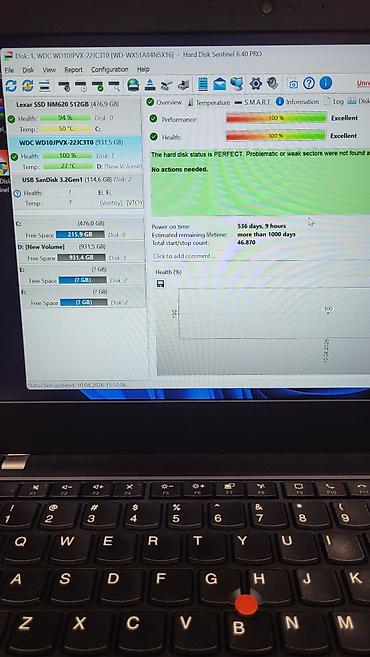 Masaüstü kompüterlər və komponentlər: WD 1TB 2.5" HDD - Brend/model: Western Digital WD10JPVX-22JC3T0 - — 2
