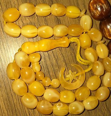 mirvari muncuqlar: 📿 Öriginal təbii kəhrəba təsbeh 🔶 Muncuqların ölçüsü orta-böyük 🔶 — 1