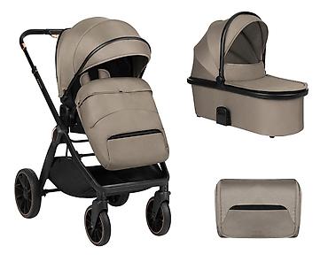 ombre patike: KIKKA BOO Kolica TIFFANY 2u1 sa tvrdom korpom – beige (SKU: KKB2) — 1
