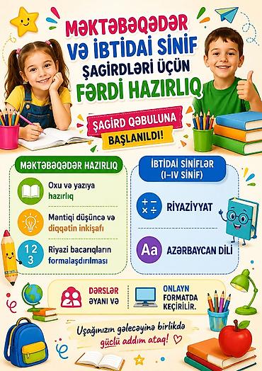 cəlilabad telefon: Məktəbəqədər və ibtidai sinif hazırlığı, Azərbaycan dili — 1