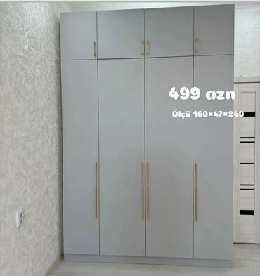 Dolablar: Yeni, Açılan, 4 qapılı Düz dolab, Qarderob, paltar dolabı, Azərbaycan