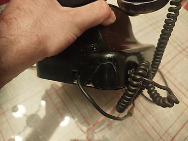 Fiksni telefoni: Stari retro fiksni Simens bakelitni telefon vintageRadi. Malo se — 14