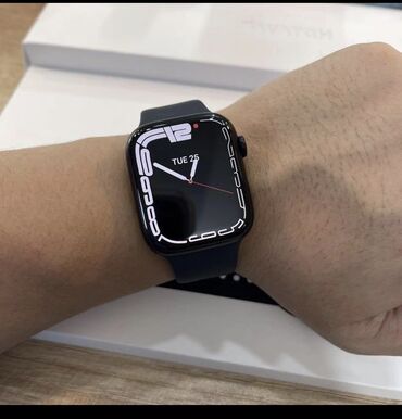 apple store bishkek: Apple Watch Series 7 Midnight! Аккумулятор:100% Полная комплектация!