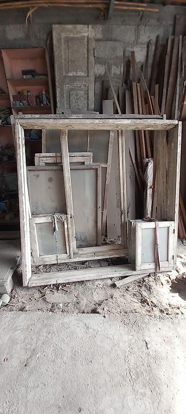 ставни на окна: Продам деревянные оконные рамы и створки .2 косяка 1.45×1.5 и к ним — 1