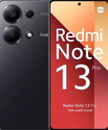 xiaomi redmi note 9 pro max: Xiaomi Redmi Note 13 Pro, 256 GB, rəng - Qara, 
 Zəmanət, Sensor, Barmaq izi