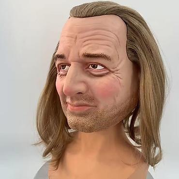 Kostimi za maskenbal: Ultra-realistična maska starije gospođe – celoglava, sa ramenim — 6